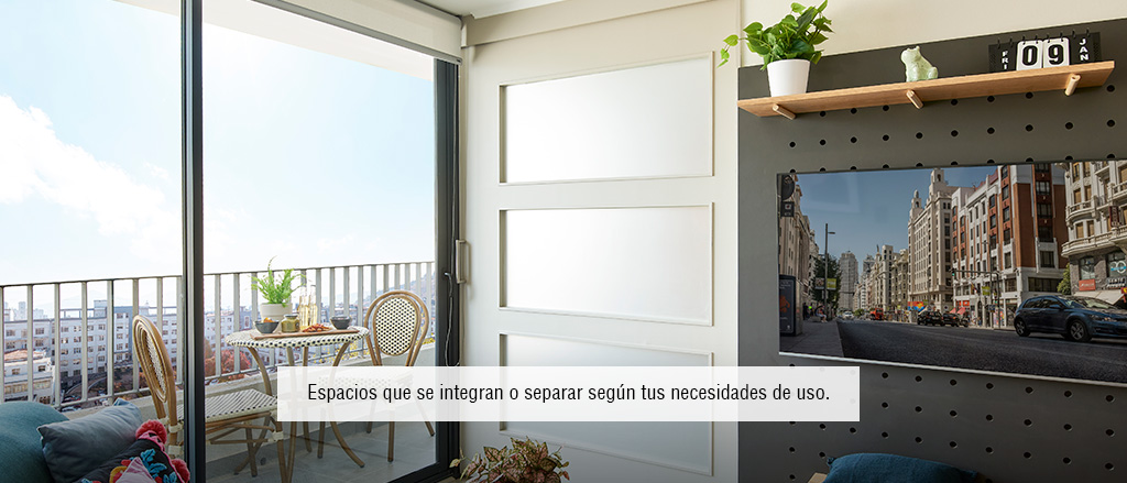 Santos Dumont, Etapa B - Espacialidad - Puerta Corredera