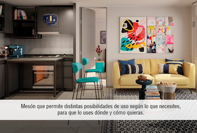 Rupanco 120 - Interiorismo - Mesón